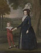 Ralph Earl Mrs. William Moseley (Laura Wolcott), (1761-1814) and her son Charles (1786-1815) Germany oil painting artist